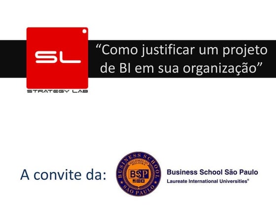 Como justificar o seu projeto de BI