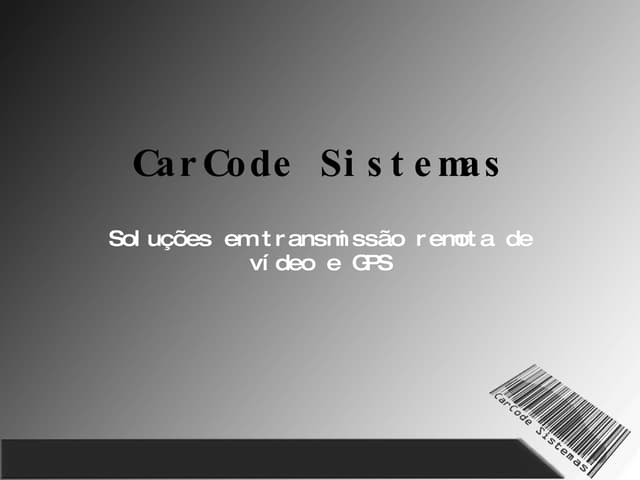 Apresentação carcode