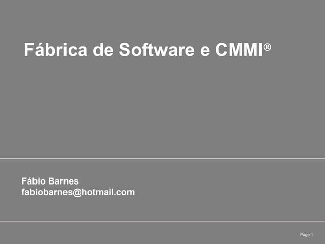 Apresentação CMMi