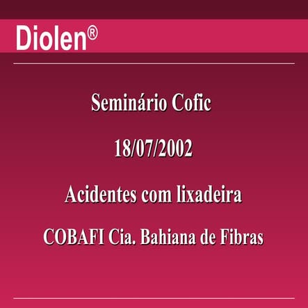 Apresentação cobafi 2002
