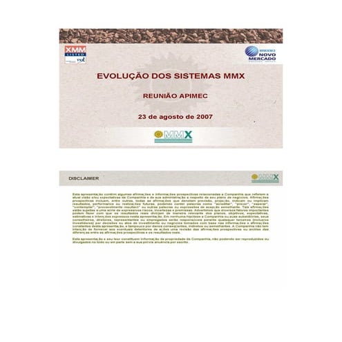 Apresentação corporativa para reunião apimec...