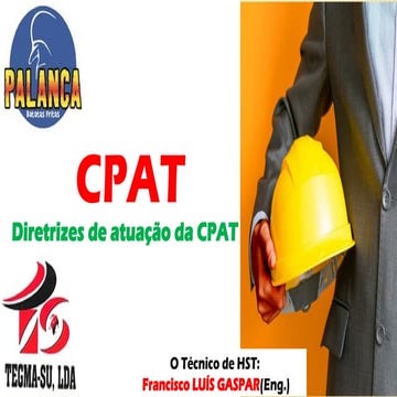Apresentação CPAT(comissão de prevenção de assidente de trabalho) | PPTX