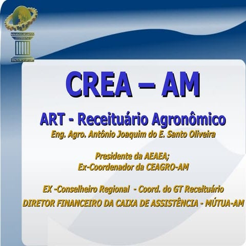 Apresentação CREA-AM ENFISA Regional  AM 06.03.2012