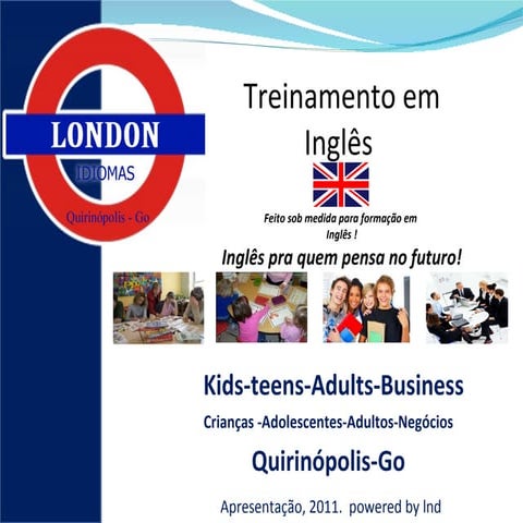 Apresentação cursos de Inglês. Saiba mais!!!