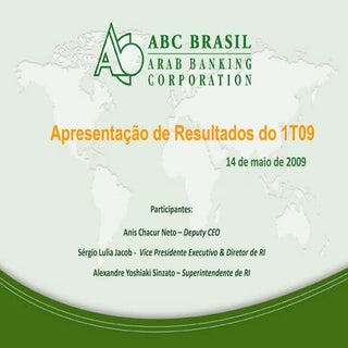 Apresentação de resultados do 1 t09