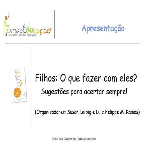 Apresentação do livro 1