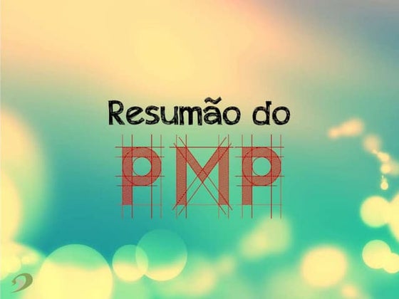 Treinamento: Resumão do PMP