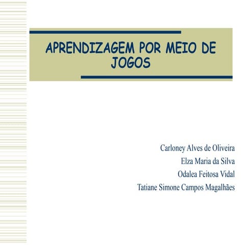 Apresentação do seminário 1