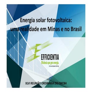 Apresentação efficientia  - Cemig