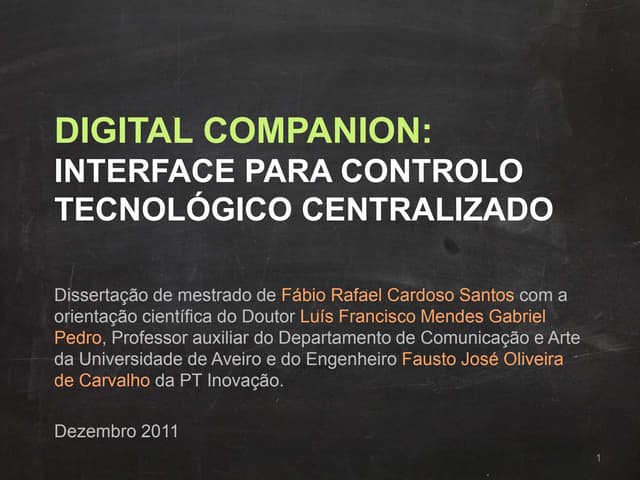 Apresentação final