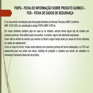 Treinamento de FDS (Ficha de Dados de Segurança).pptx