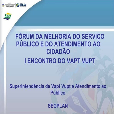Apresentação fórum  superintendente