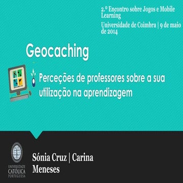 Percepção dos professores sobre a utilização do geocaching