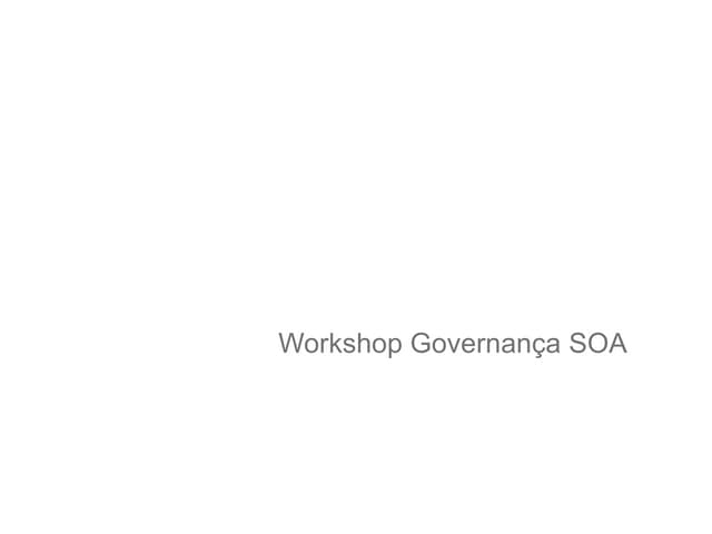 Governança SOA