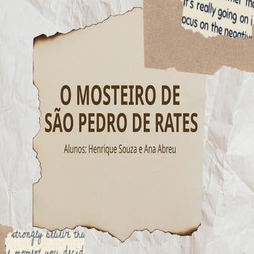 apresentação do mosteiro de são pedro de rates | PPTX