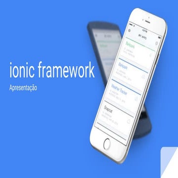 Apresentação ionic framework