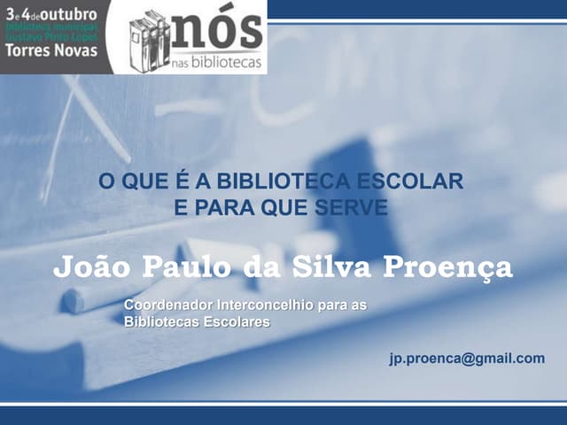 Apresentação O que é a Biblioteca E...