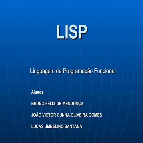 Apresentação lisp