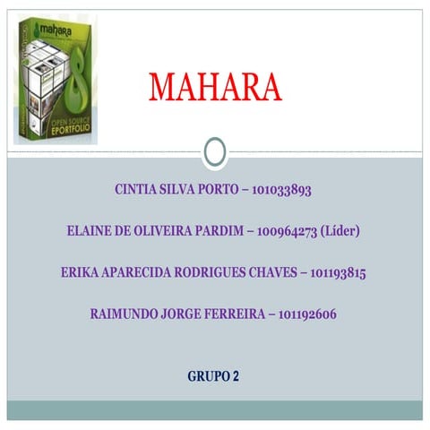 Apresentação mahara