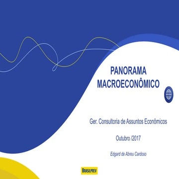 Panorama macroeconômico do Brasil em Outubro de 2017
