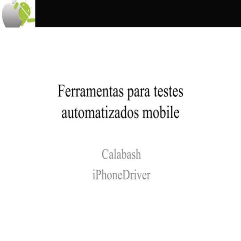 Testing Mobile  - Calabash