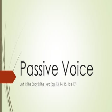 Passive Voice (Voz Passiva)