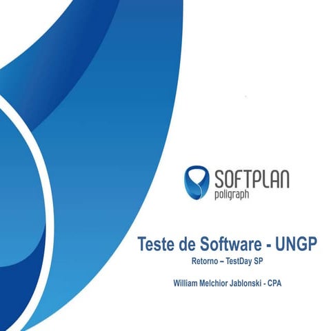 Apresentação sobre planejamento de testes