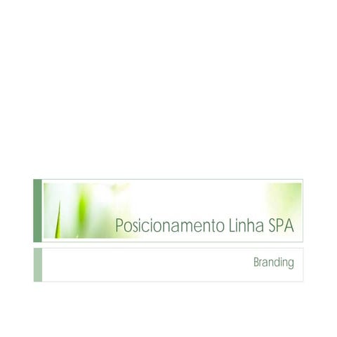 Apresentação trabalho Posicionamento de marca e Branding - Avon