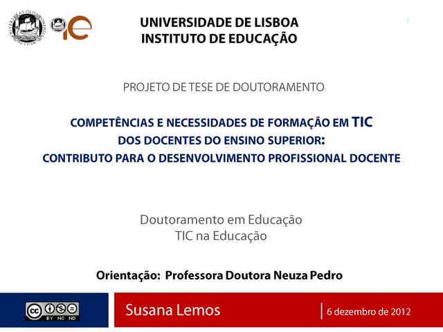 Apresentação da defesa do Projeto d...