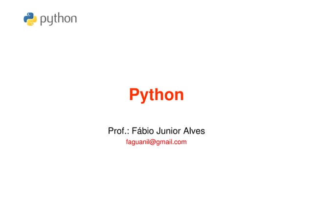 Apresentação python   fábio jr alves
