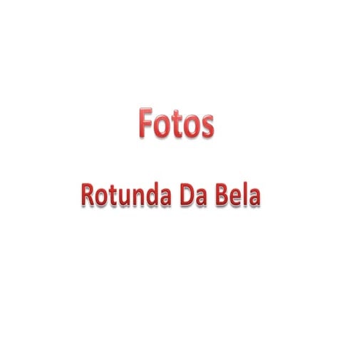 Apresentação rotunda