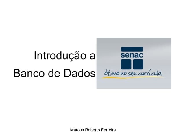 Apresentação Senac