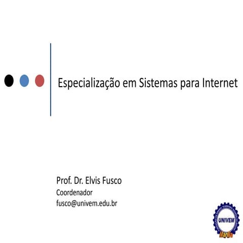 Especialização em Sistemas para Internet