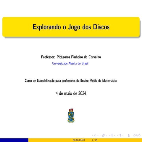 Jogos dos discos e suas aplicações nas probabilidade