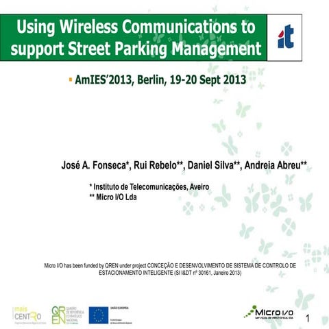 Apresentação smart parking microio