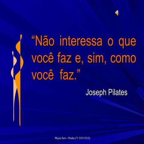 Apresentação sobre pilates