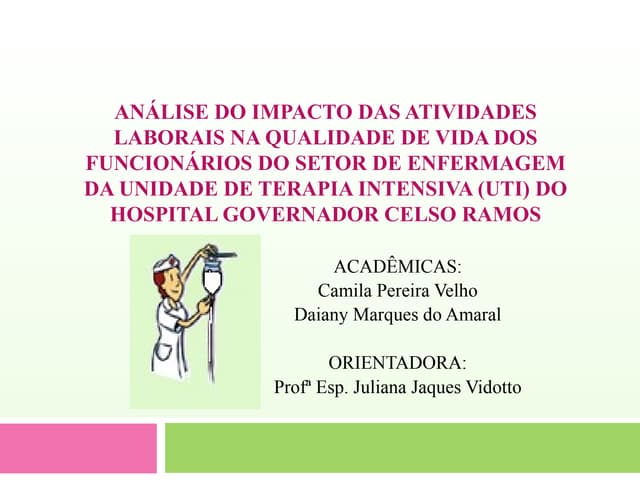 analise impacto das atividades laborais | PPT
