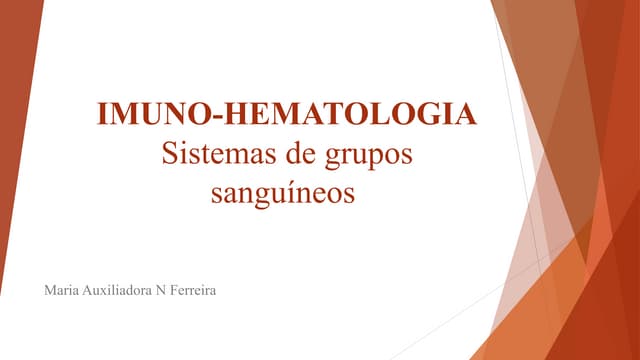 Apresentação tipagem sanguinea