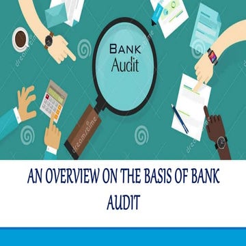 A presentation on bank audit