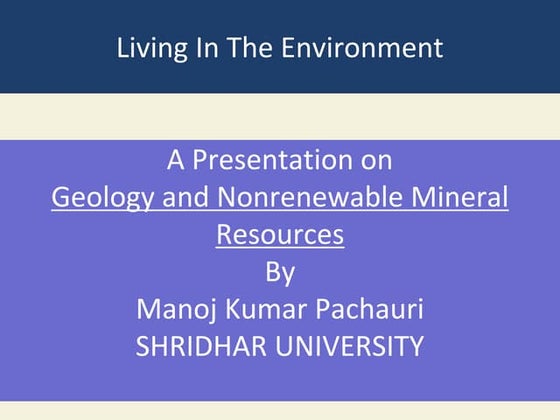 About Manoj Kumar Pachauri - MINING MONK | PDF