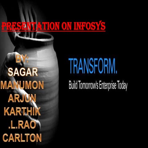 A presentation on infosys