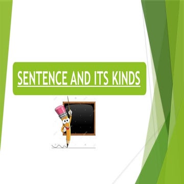 A PRESENTATION ON SENTENCE AND ITS KINDS.pptx