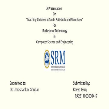 A Presentation on “TOPIC NAME” for Bachelor of Technology in Computer ...