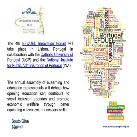 EFQUEL Innovation Forum 201: Presentation ENGAGE -Workshop 3 