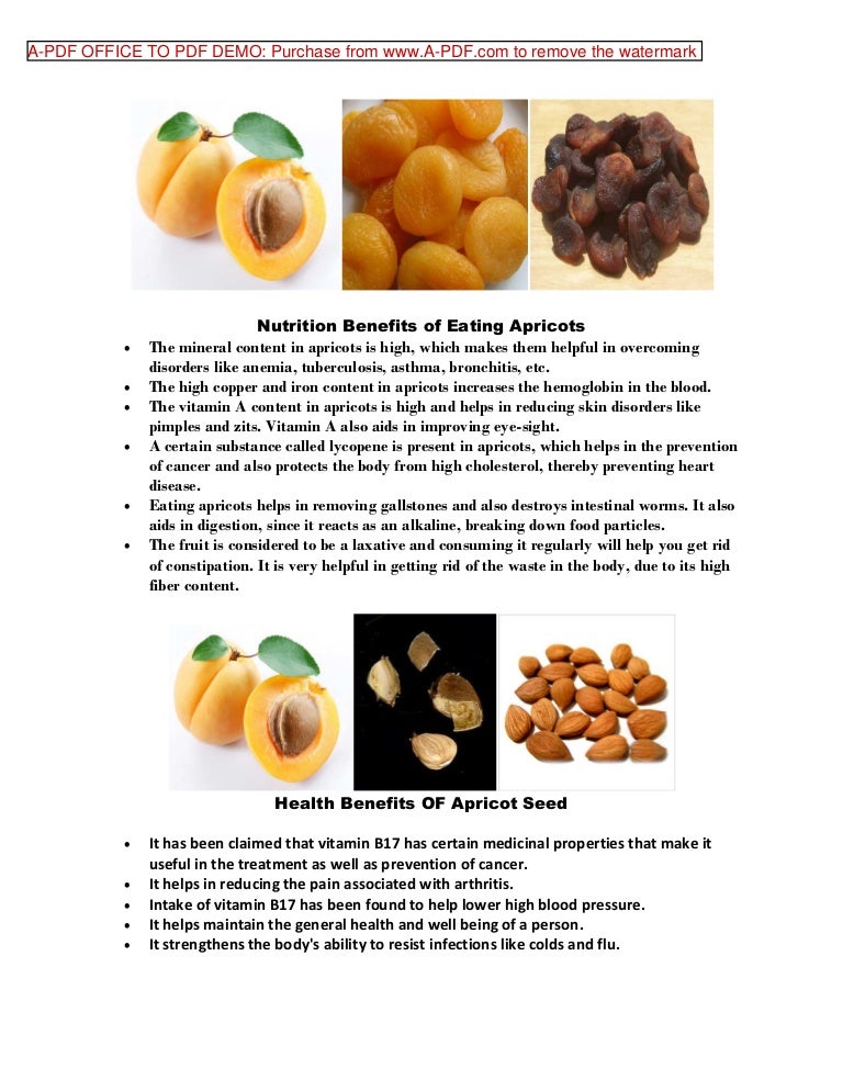 Apricots & apricot seed