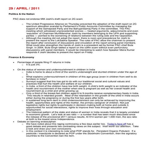 April Current Affairs...