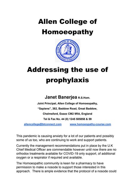 April-2020 - ADDRESSING THE USE OF PROPHYLAXIS.docx