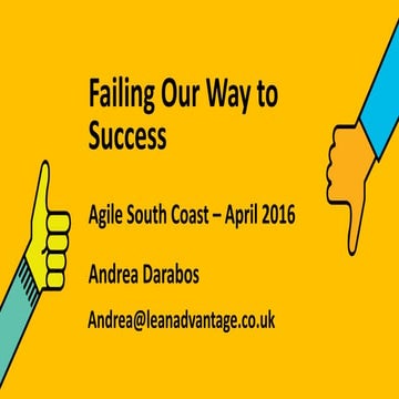 Fail your Way to Success - For Learning Organisations