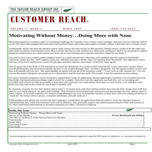 April 09 Newsletter Online Final