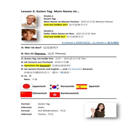 Learn German with Theresa - Lesson 2